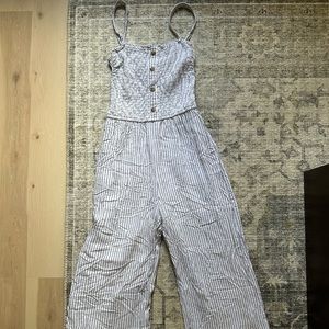 Abercrombie & Fitch Pinstripe Jumpsuit